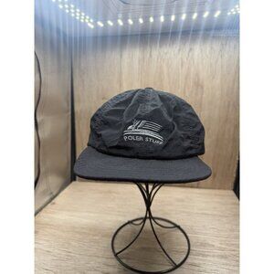 Poler Stuff Camp Vibes Olive Green Nylon Snapback Hat Adjustable 5 Panel Cap